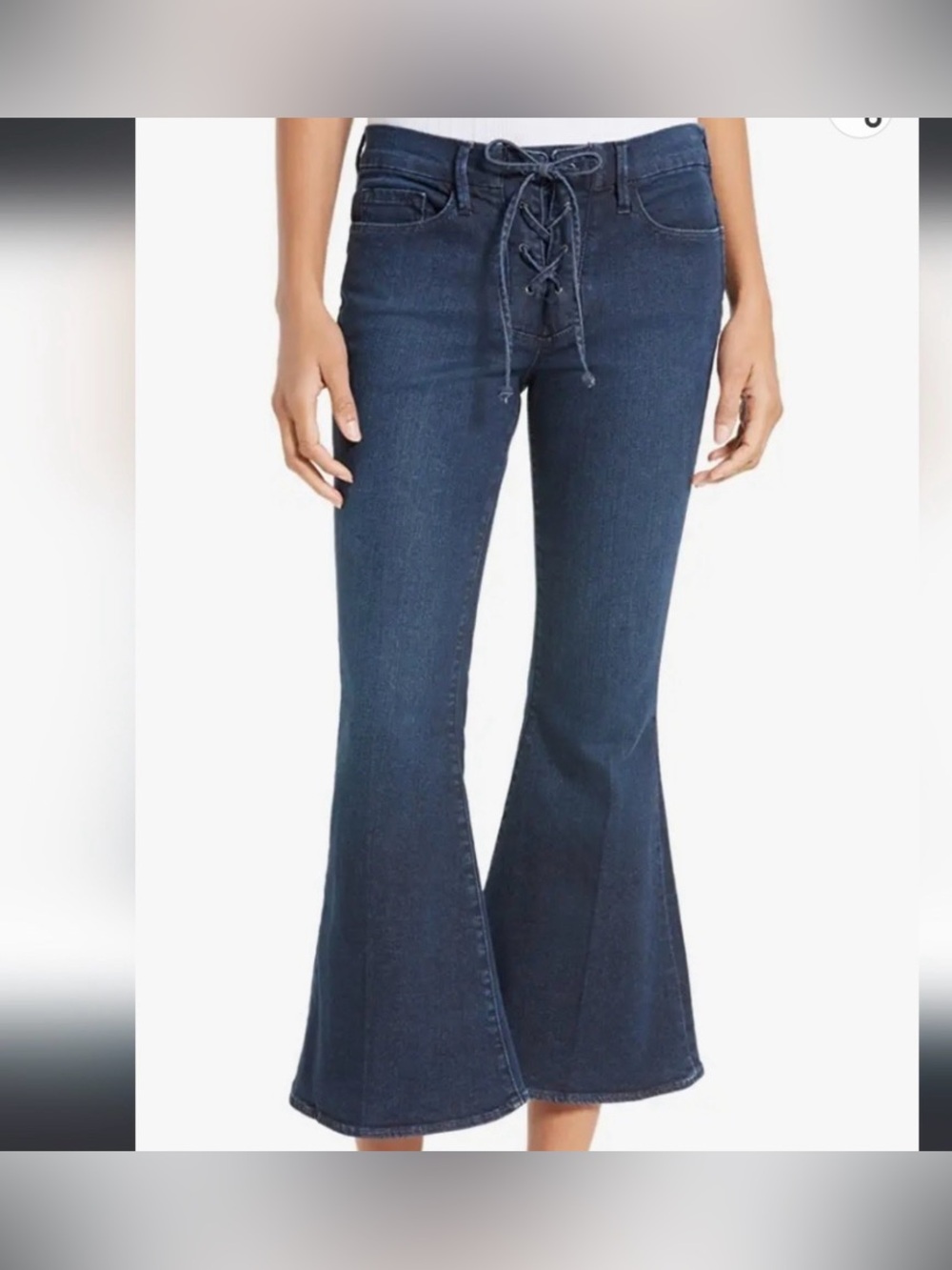 Frame Denim Le Bell Flare tie front Jeans size 26